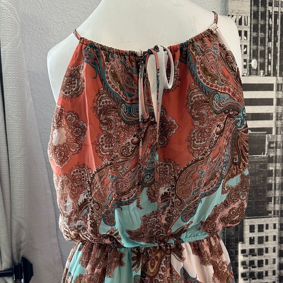 Sweet Storm Multicolor Paisley Maxi Dress - Picture 6 of 11